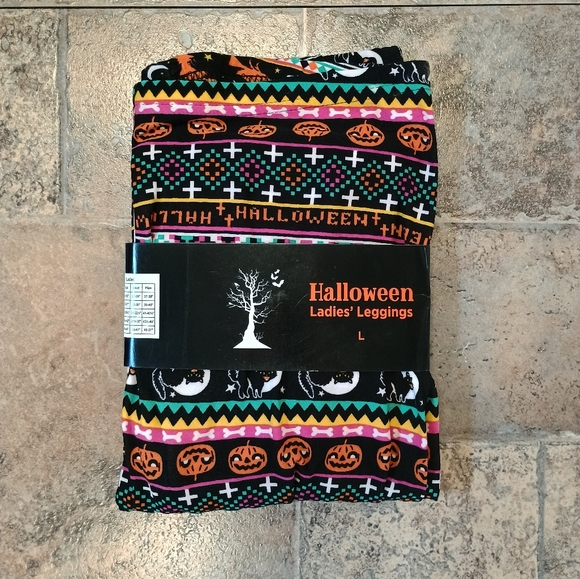 Halloween Leggings Size Large BNWT - Picture 1 of 6